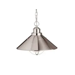 Seaside&trade; 16" 1 Light Pendant Brushed Nickel