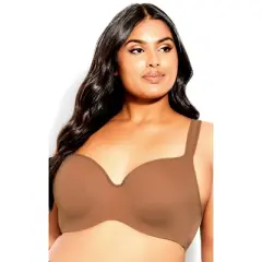 Women's Plus Size Fashion Balconette Bra - Bronze |  AVENUE