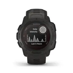 Garmin Instinct Solar Graphite Rugged GPS Smartwatch with Solar Charging