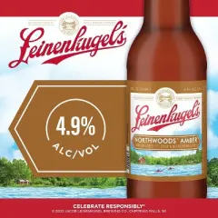 Leinenkugel Northwoods Lager Beer - 6pk/12 fl oz Cans