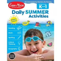 Daily Summer Activities: Between Kindergarten and 1st Grade, Grade K - 1 Workbook - by  Evan-Moor Educational Publishers (Paperback)