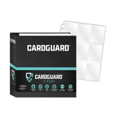 Cardguard Premium 3-Ring 3" Card Binder Including 100 Starter Series 9-Pocket Pages Album