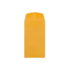 JAM Paper #6 Coin Business Envelopes 3.375" x 6" Brown Kraft Manila 1623992