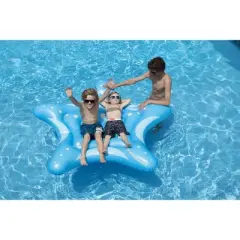 Swimline 66.5&rdquo; Inflatable Starfish Island Lounge 2-Person Pool Float - Blue