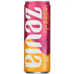 Zevia Drink Energy Peach Passionfruit -12 fl oz