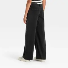 Girls' Mid-Rise Loose Slouchy Wide Leg Jeans - art class&trade;