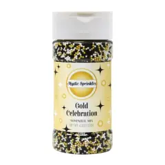 Mystic Sprinkles Gold Celebration Nonpareil Mix 4.3oz