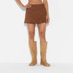 Women's High-Rise Suede A-Line Skort - Wild Fable&trade;