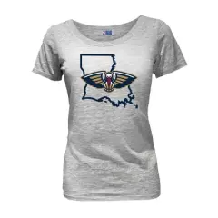 NBA New Orleans Pelicans Women's Short Sleeve Burnout Scoop T-Shirt
