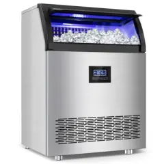 RAPSUAR 22.8 in. 300 LBS./24 H Half Size Cubes Built in/Freestanding Ice Maker With Self-Cleaning