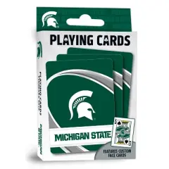 MasterPieces Officially Licensed NCAA Michigan State Spartans Playing Cards - 54 Card Deck for Adults