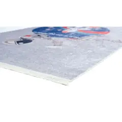 Mother Ruggers Space Man Machine Washable Colorful Kid's Rug