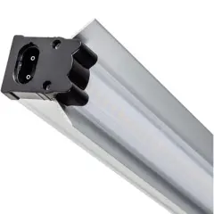 SunBlaster 24" Prism Lens 24W 6400K Full Spectrum LED Strip Light Indoor Greenhouse Plant Grow Lamp with Built-In Reflector & Mounting Clips