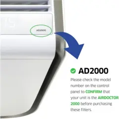 AIRDOCTOR AD2000 Genuine Replacement Pre-Filter | Captures Larger Contaminants like Dust and Animal Hair