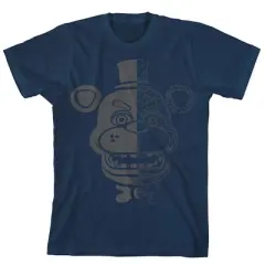 Five Nights at Freddy's Freddy Fazbear Foil Boy's Navy T-shirt