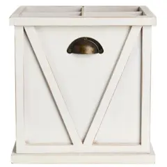 The Lakeside Collection Flatware and Napkin Holders - White