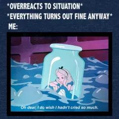 Men's Alice in Wonderland Overreacting Meme T-Shirt