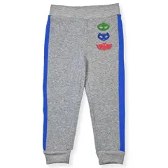 Boy's PJ Masks Graphic Catboy, Gecko and Owlette Printed 3 Piece Coordinates, Zip Up Hooded Jacket, T-Shirt, and Jogger Pants Set for toddler