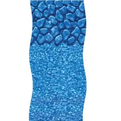 Swimline Boulder Swirl Round Overlap Liner for Above Ground Swimming Pools 18' - Blue
