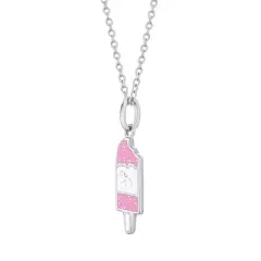Girls' Ice Cream Popsicle Sterling Silver Necklace - In Season Jewelry