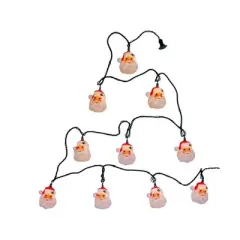 Kurt Adler UL 10-Light String Light Set, Santa Head, 12ft