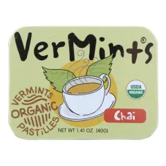 Vermints Chai Organic VerMints Pastilles - Case of 6/1.41 oz