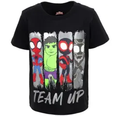 Marvel Spidey and His Amazing Friends Graphic T-Shirt Tank Top French Terry Shorts 3 Piece Outfit Set
