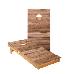 Skips Garage Horizontal Barn Wood Cornhole Boards - ACA Star Series