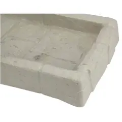 Suncast SB24 Decorative Rain Gutter Downspout Garden Splash Block, Light Taupe