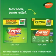 Zyrtec Adult Allergy Relief 10mg Tablets - Cetirizine - 14ct