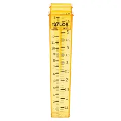 Taylor&reg; Precision Products 2-in-1 Rain and Sprinkler Gauge in Yellow