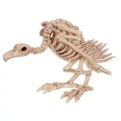 Seasons USA Vulture Skeleton Halloween Decoration - 10 in x 17 in x 5 in - Beige