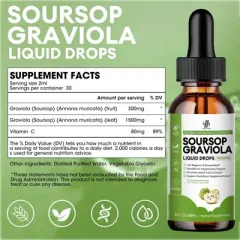 MM iMatchme Soursop Graviola Liquid Drop for Cell Support & Regeneration, Immune Boost, Herbal Goodness, Sugar/Gluten Free, 2 Fl Oz