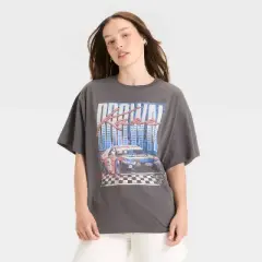 Women's Kane Brown Racing Short Sleeve Graphic T-Shirt - Charcoal