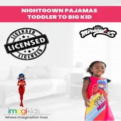 Miraculous Ladybug Girls Nightgown Pajamas Toddler to Big Kid
