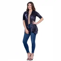 Tie Dye Open Front Womens Cardigan