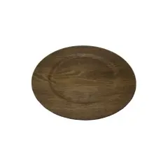Gibson Home Feri 12 Piece 13 inch Wooden Skin Luxe Chargers