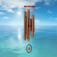 Woodstock Wind Chimes For Outside, Garden D&eacute;cor, Outdoor & Patio D&eacute;cor, 27", Chimes of Crystal Silence Wind Chimes