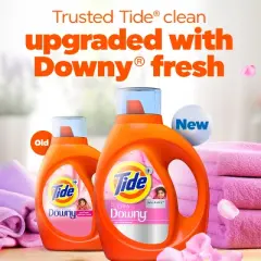 Tide Laundry Detergent Ultra Downy April Fresh HE Liquid Laundry Soap and Stain Remover