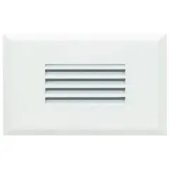 American Lighting Starn 5 1/4"W Black/White Horizontal Louver LED Step Light