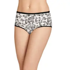 Jockey Women's Organic Cotton Stretch Logo Modern Brief - 3 Pack