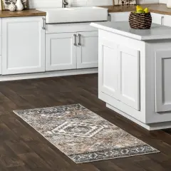 nuLOOM Bowie Machine Washable Pattern Area Rug