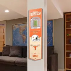 8" X 32" NCAA Texas Longhorns 3D StadiumView Banner