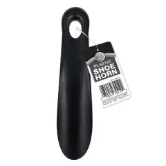 Shoe Gear Plastic Shoe Horn - Black 7.25"