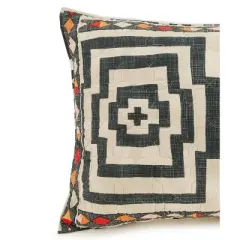 Standard Hypnotic Black Sham Pair - Justina Blakeney for Makers Collective