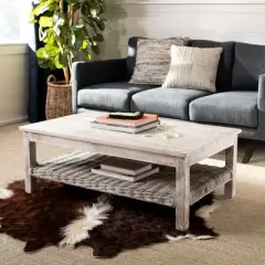 Minerva Coffee Table - White Wash - Safavieh