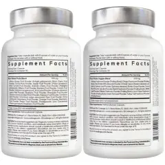 Amen Fruits + Veggies Vitamins Bundle, Raw Whole Fruits & Greens Vegetables Multivitamin - 180ct