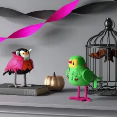 Featherly Friends&trade; 'Charmer' Vampire Halloween Bird Figurine - Hyde and EEK! Boutique&trade;