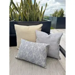 Coastal Breeze Indigo Blue 16x16 Indoor Outdoor Pillow