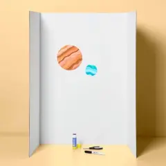 36"x48" Tri-Fold Presentation Corrugated Board White - up&up&trade;: Trifold Poster Display Board, Paperboard, 0.24" Thick